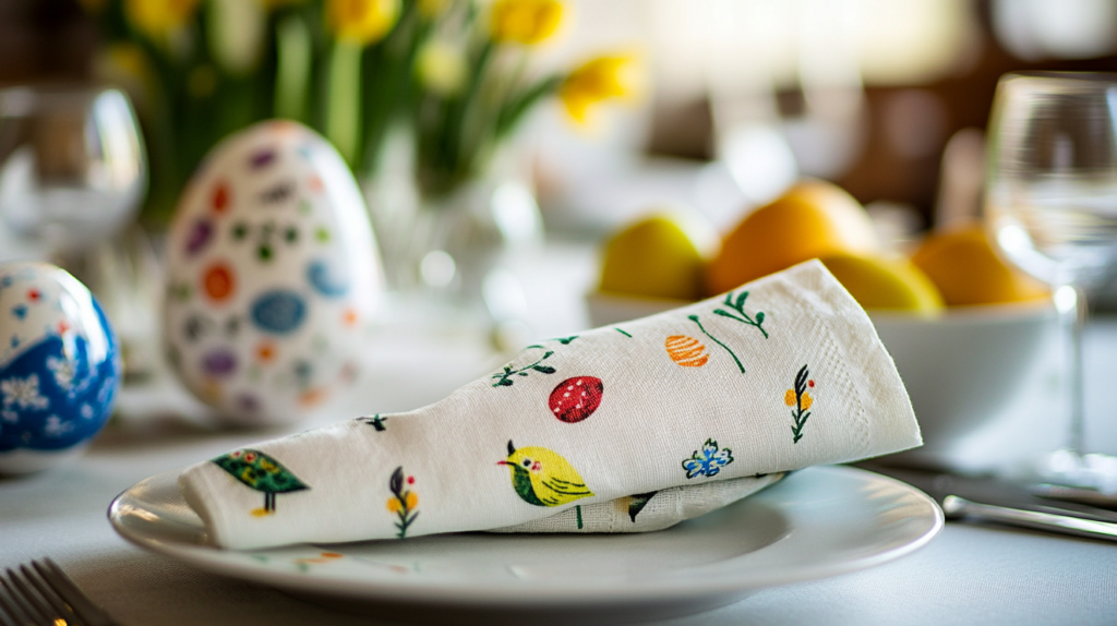 Bedruckte Servietten mit Logo zu Ostern